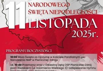 11 listopada - zapraszamy do wspólnego świętowania (program uroczystości)
