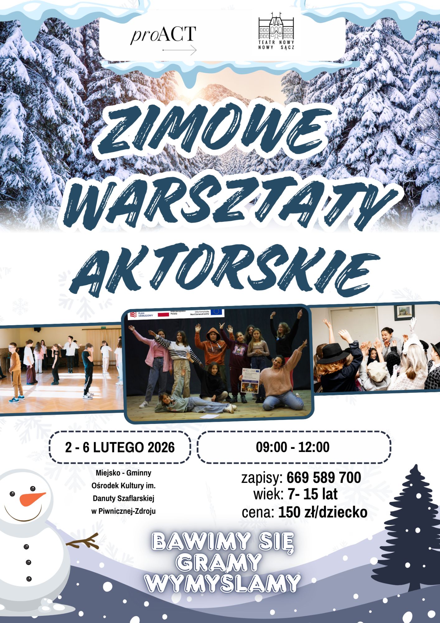 Zimowe warsztaty aktorskie