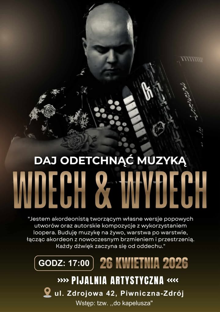 Spotkanie z muzyką - 26.04.2026 - Pijalnia Artystyczna