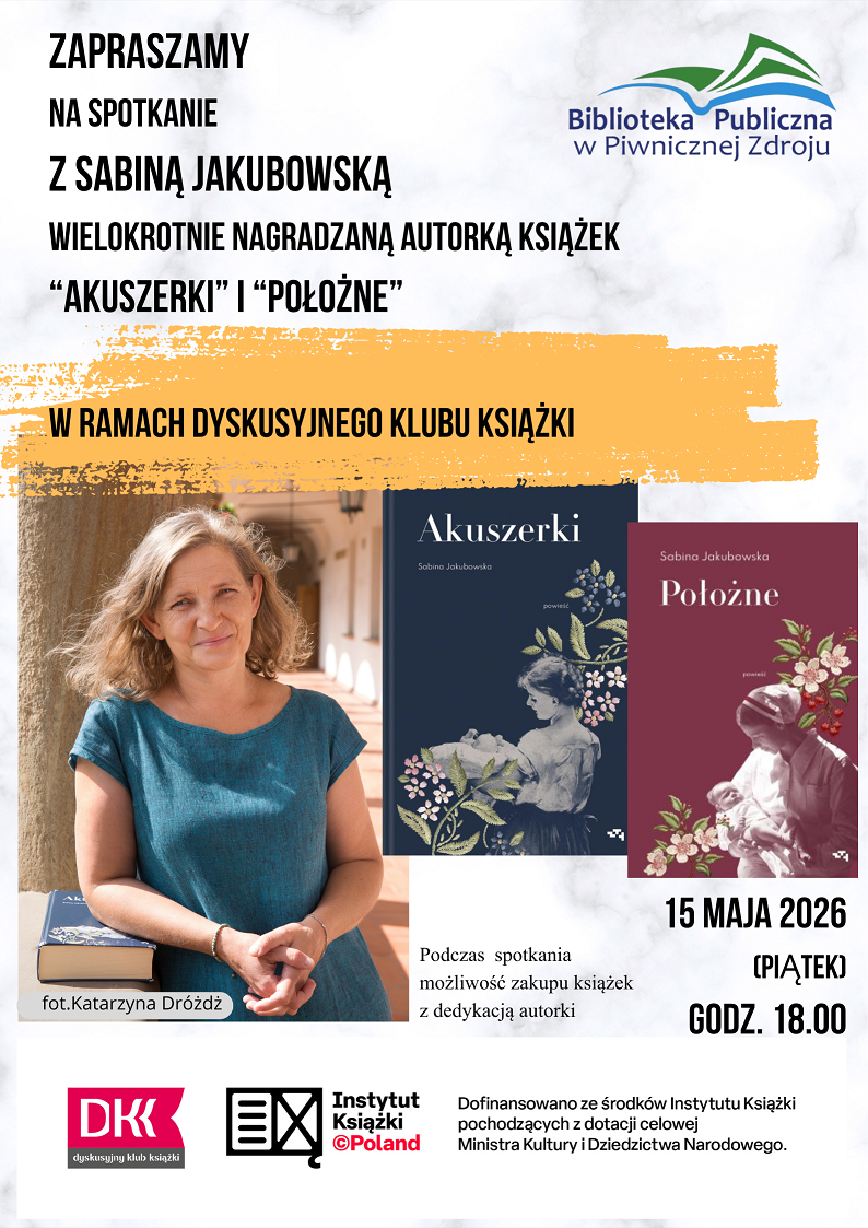 Spotkanie autorskie z Sabiną Jakubowską