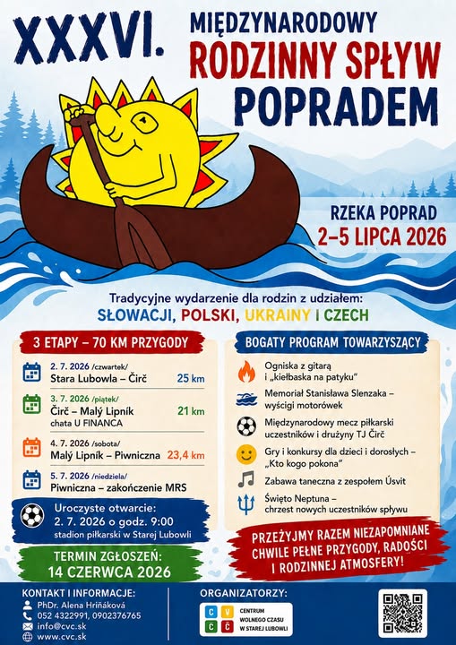 XXXVI Miedzynarodowy Rodzinny Spływ Popradem