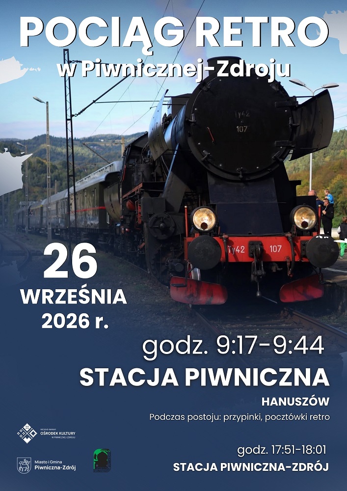 Pociąg Retro zawita do Piwnicznej